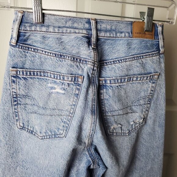 American Eagle Patch Jeans Size 0 Petite - Picture 6 of 9